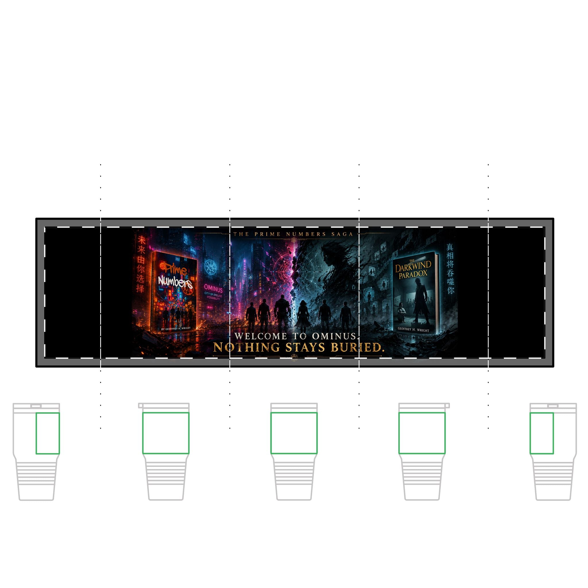 Prime Numbers Saga 30oz Tumbler — "Welcome to Ominus, Nothing Stays Buried"