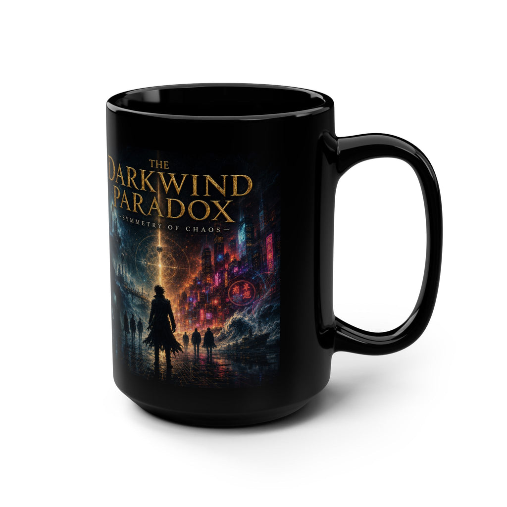 The Darkwind Paradox Mug | Fantasy Book Cover Black 15oz