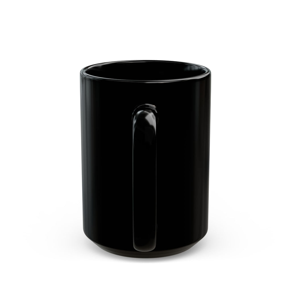 Prime Numbers Black Coffee Mug – Neon Graffiti Math Design (11oz & 15oz)