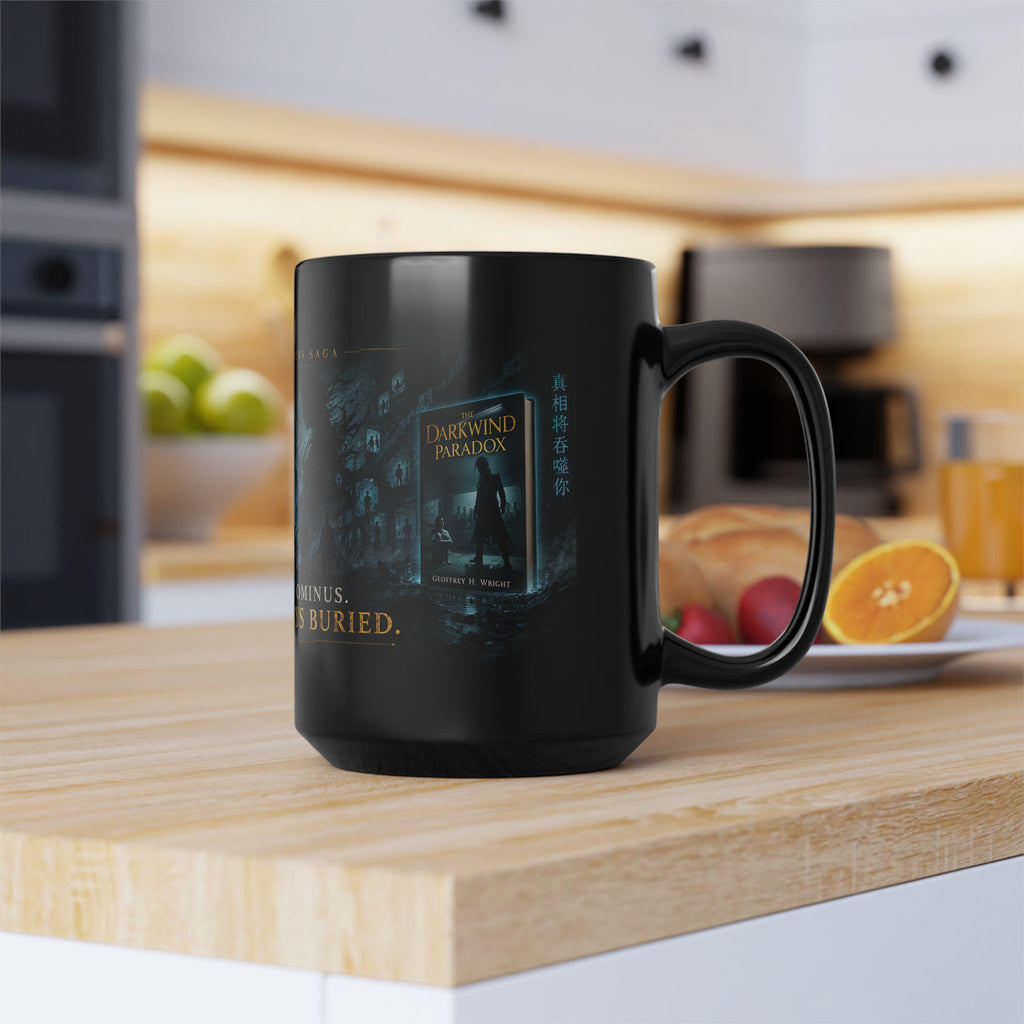 Prime Numbers Saga Black Mug, 15oz