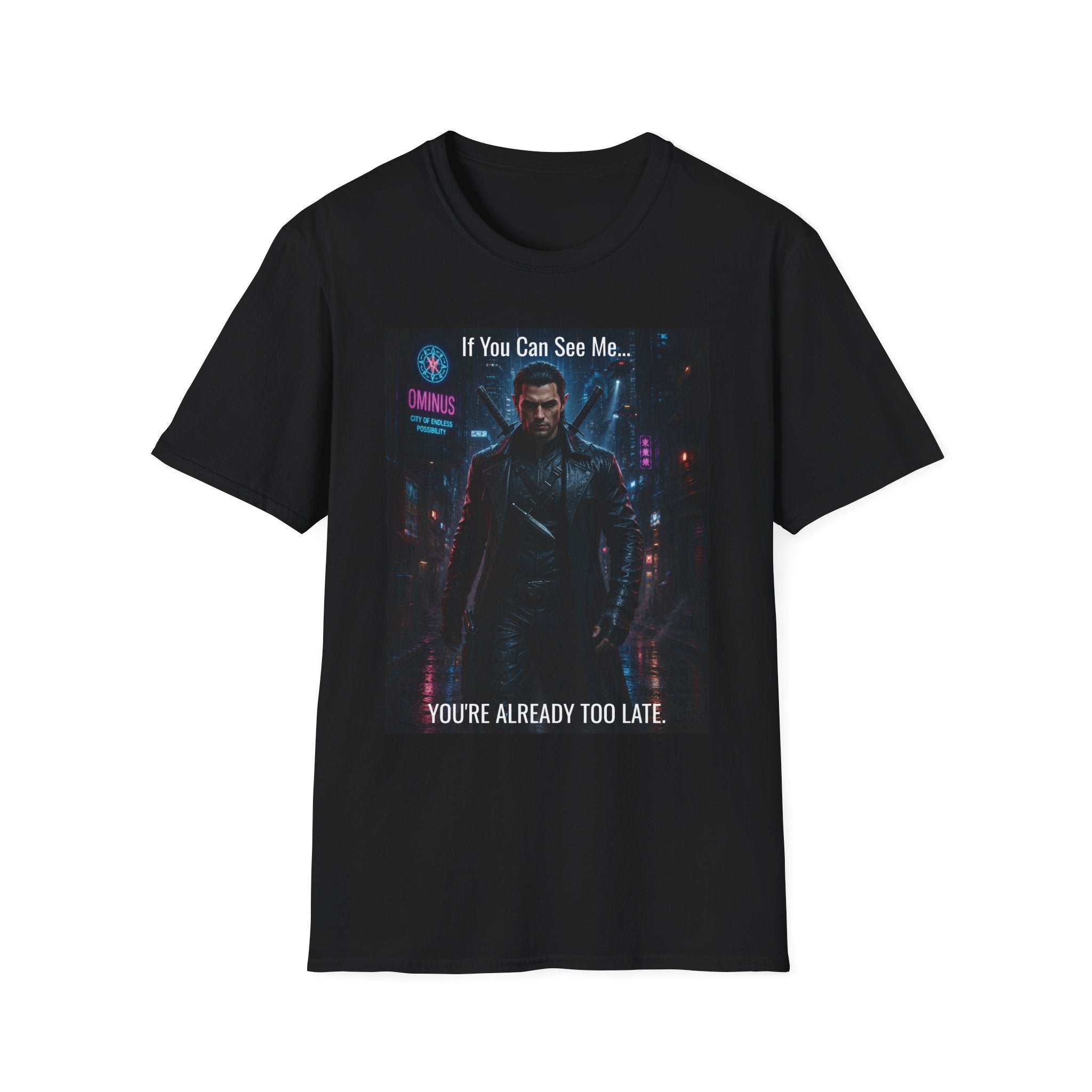 Whisper Character T-Shirt — "If You Can See Me... You're Already Too Late"