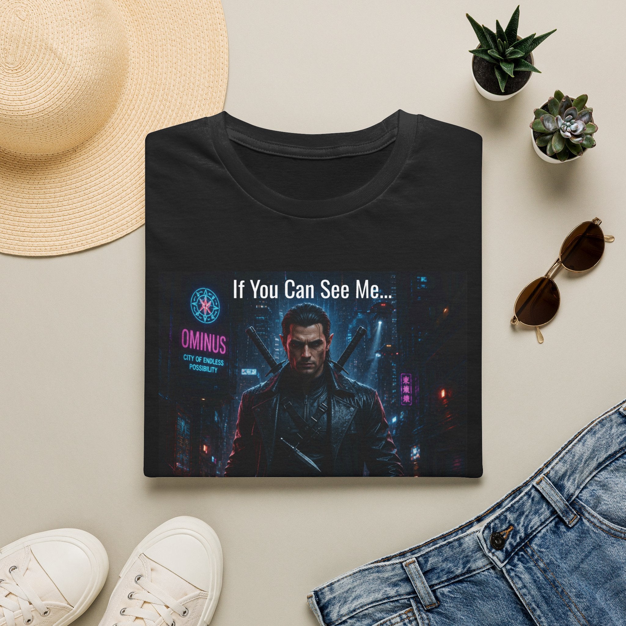 Whisper Character T-Shirt — "If You Can See Me... You're Already Too Late"