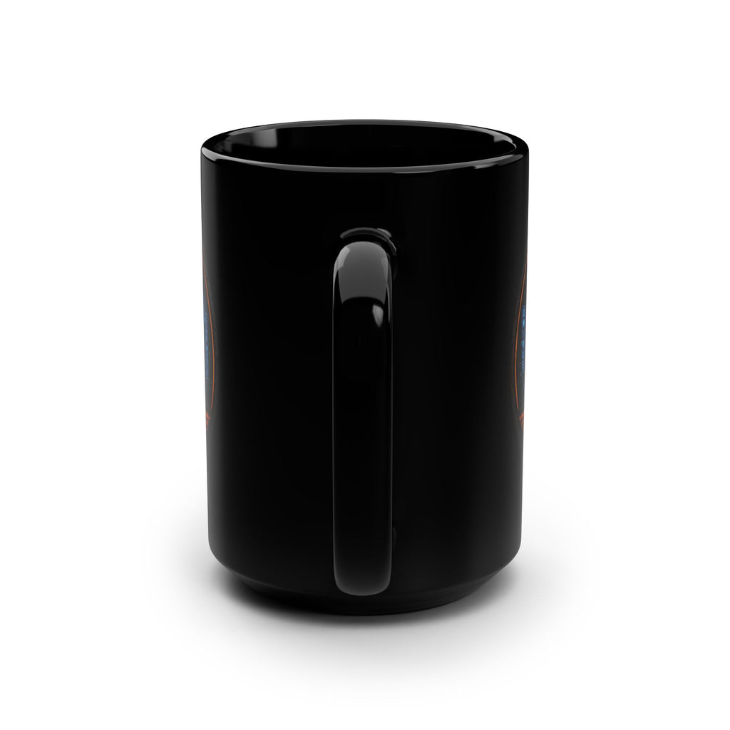 Rhino Grill Logo Mug — 15oz Black Ceramic Coffee Cup
